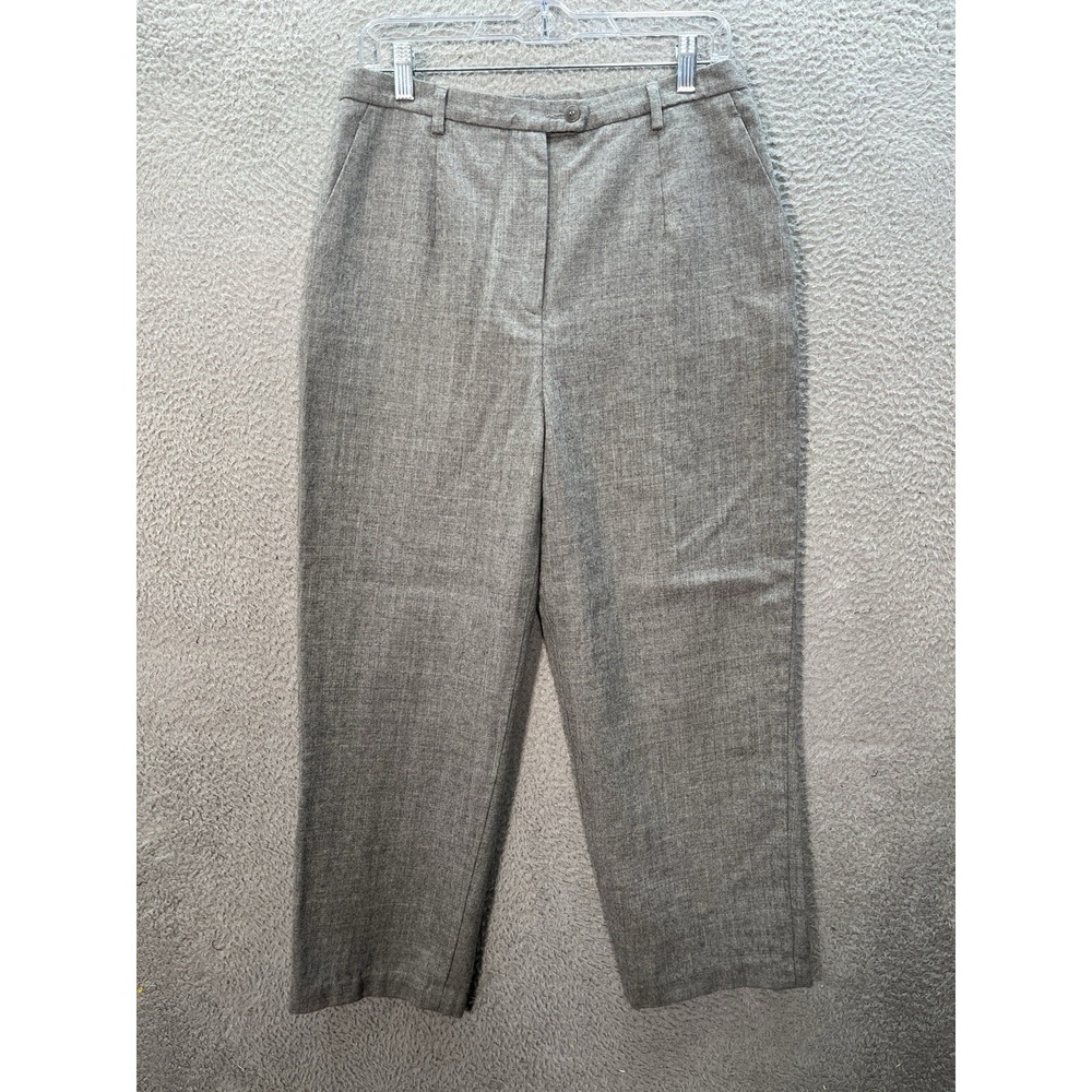 Vintage Pendleton Pants Womens‎ 12 Gray 100% Virgin Wool Trousers Careerwear 90s